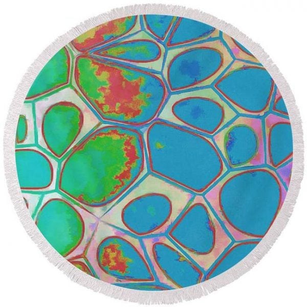 round beach towel