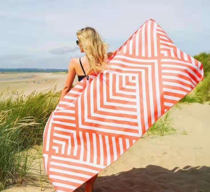 custom beach towel with pocket