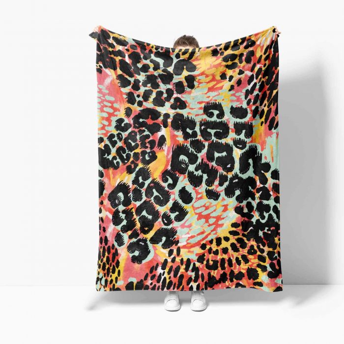 leopard print throw