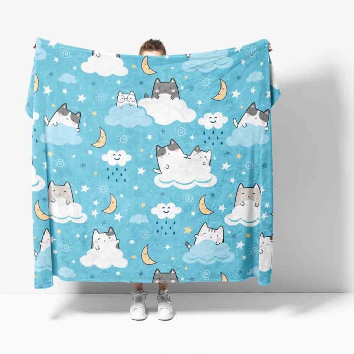 cat print blanket