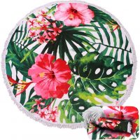 Oversized Circle Microfiber Multi-Purpose Yoga Mat Towels - Image 3