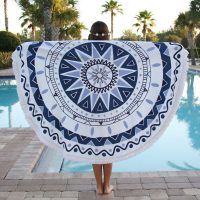 Oversized Circle Microfiber Multi-Purpose Yoga Mat Towels - Image 5