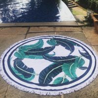 Thick Microfiber Camping Picnic Beach Round Mat