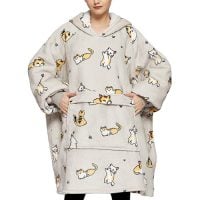 Customized Pullover Hoodies Blankets Lounging at Home