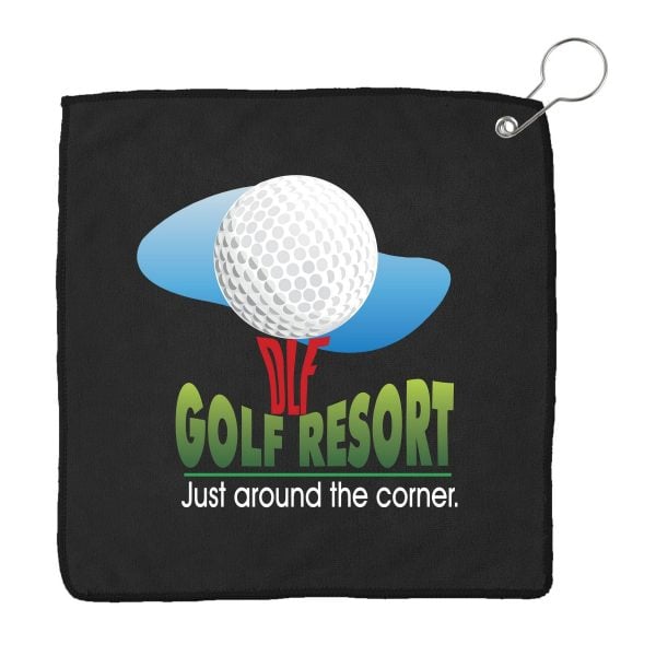 Soft Cotton Quick Dry Custom Golf Towel