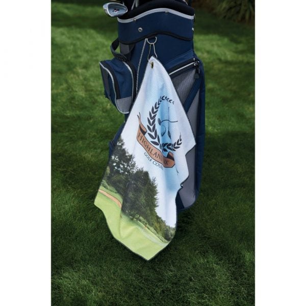 Custom Best Printing RPET Waffle Golf Towel