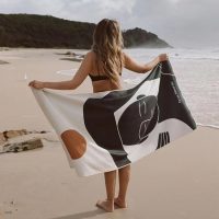 Dry Quickly Large Double Size Beach Personalised Towels as Gift