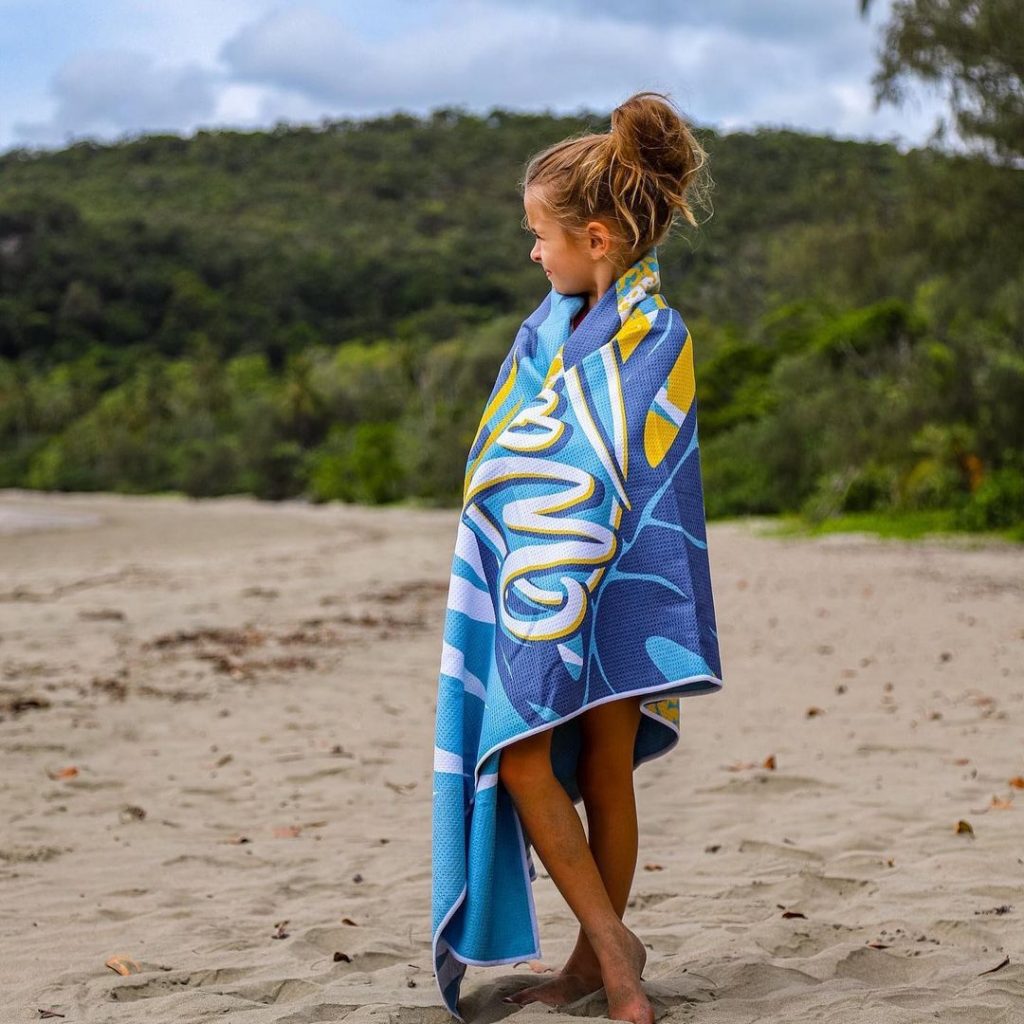 Eco Friendly Australia Lightweight RPET Beach Towels in Summer