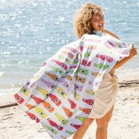 Lowest MOQ Personalised Bath Beach Towel and Bag