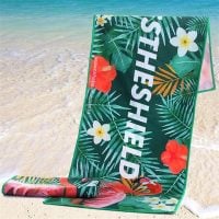 Premium Quality Thick Stripe Customization Beach Towel with Tassels Indoor and Outdoor