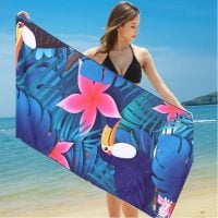 Beach Supplies Manufacturers Wholesale Custom Simple Soft Quick-drying Wind Thickened Beach Towel 180 x 100