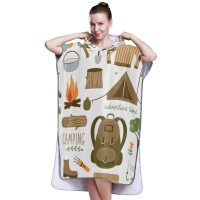 Ladies Hooded Beach Towel Large Soft Blanket Bath Gift Products For Kids Adults Swim Towels Cover up Poncho