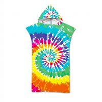 OEMODM China Manufacture Custom Superdry Wearable Microfiber Cotton on Hooded Beach Towel Children's cloak