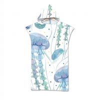 Oversized 90120cm Turkish Cotton Softy Hooded Beach Towel Outdoor Sports Travelling Changing Poncho
