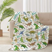 Cute Puppy Personalised Pattern Comfort Flannel Sofa Blanket Super Soft Warm Fleece Lightweight King Queen Bedspread