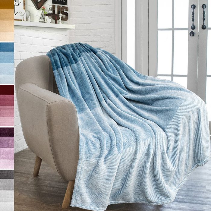 Printed Photo Plush Fleece Blanket Fashionable Super Soft Fluffy Flannel Blanket for Sofa Bed Yoga