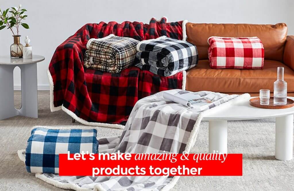 Sherpa Blankets wholesale with custom print-min