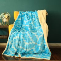 Soft Photo Print Bedspread Microplush Warm Sherpa Blanket Flannel Fleece Blanket for Bed Sofa Couch