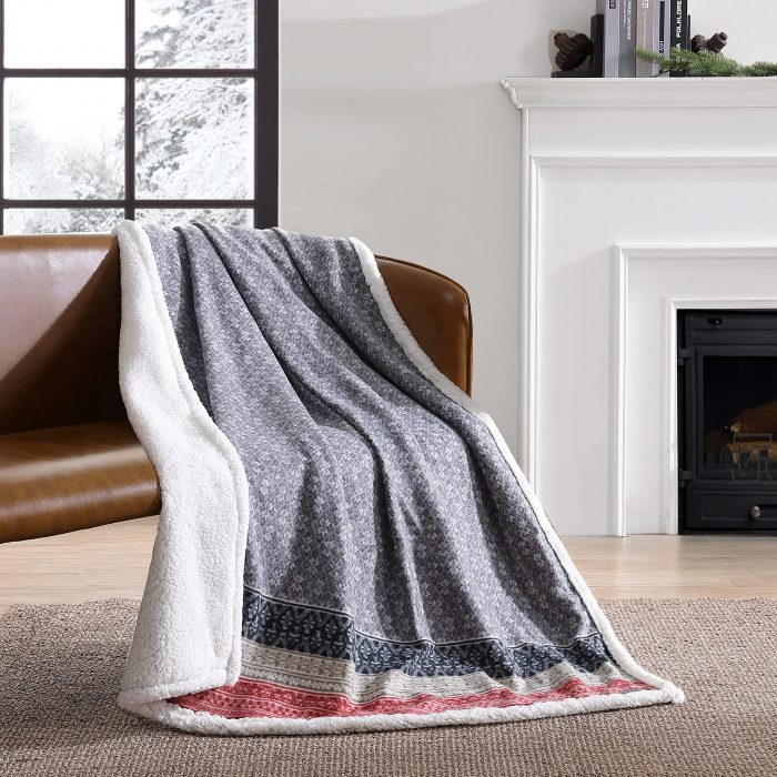 Customize Your Own Sherpa Throw Blanket Solid Fleece Bed Blanket Plush Soft Warm Fuzzy Reversible