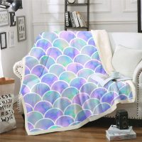 OEM Manufacture Cheap Wholesale Polyester Sherpa Blankets Throw Soft Fleece Reversible Blanket Sofa Couch Bed