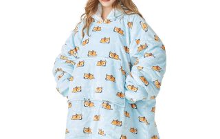 Oversized Blanket Hoodie Wearable Throw Blankets Hooded Sleeve Men Women Outdoors Ultra Plush Fleece Sweatshirt Blanket