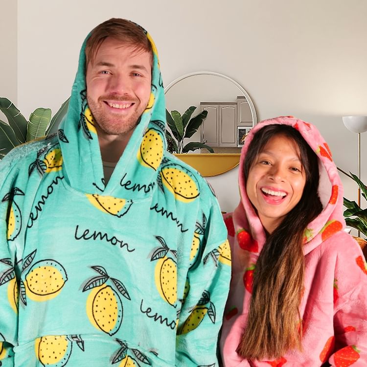 Oversized oodie style hooded blanket OEM