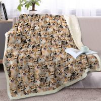 Personalized Soft Fuzzy Unicorn Warm Cozy Throw Blanket with Fluffy Sherpa Fleece for Sofa Couch Bed
