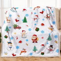Popular Sausage Lovers Personalised Flannel Throw Blanket with Logo Warm Fleece Soft Flannel Mats for Bed Couch Office