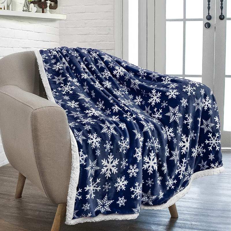 King size reversible flannel fleece throw blanket soft sofa bed mat