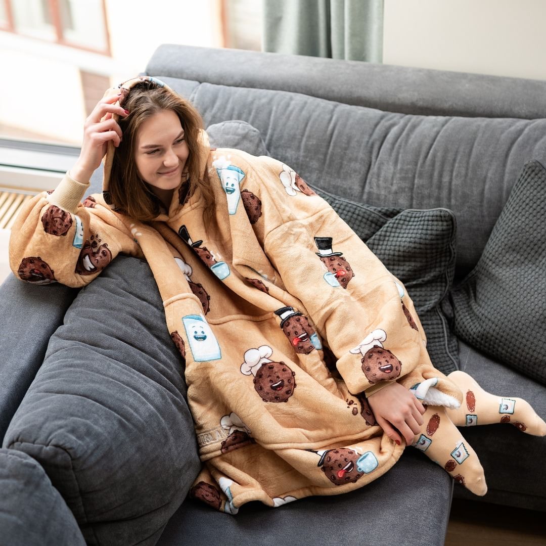 Premium artwork collections wearable hoodie blanket custom print design service Galink Ltd