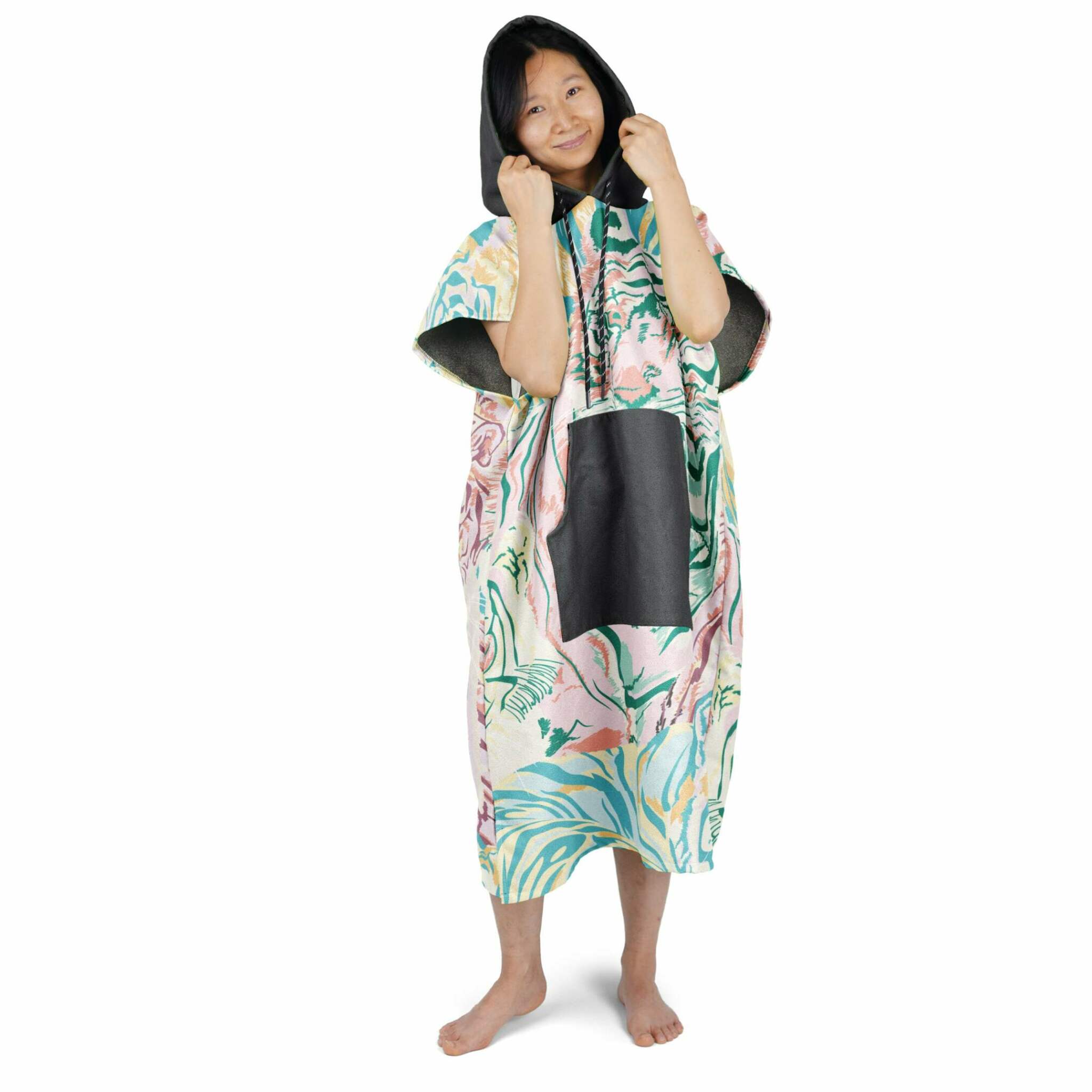 £¡Title £ºVibrant Tiger Hooded Towel