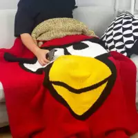 Angry Birds festive fleece bedding