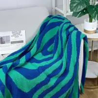 green festive fleece bedding