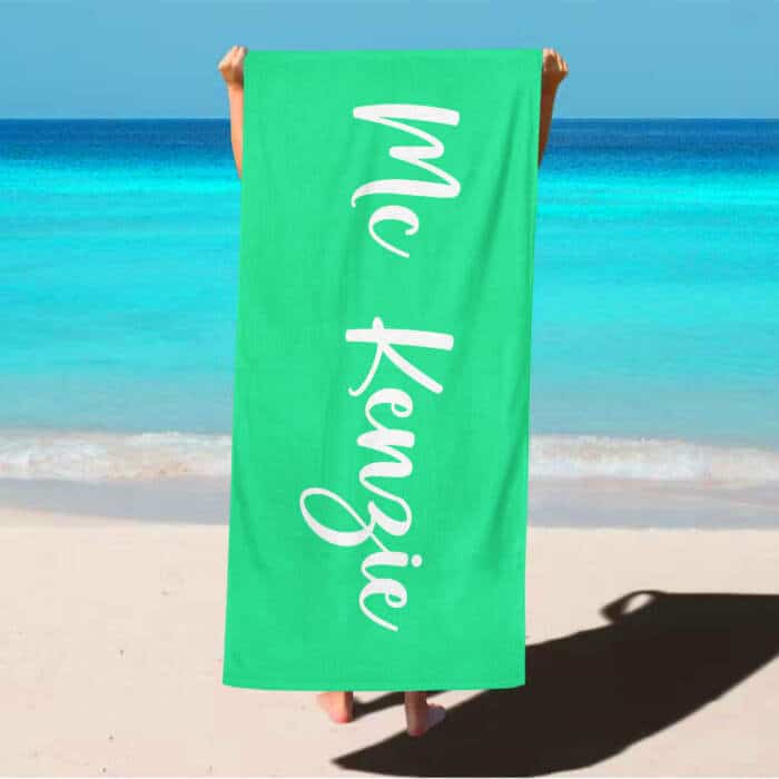 custom printing with logo beach towel