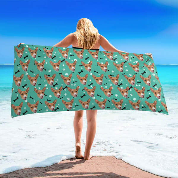 custom printing with logo beach towel 96