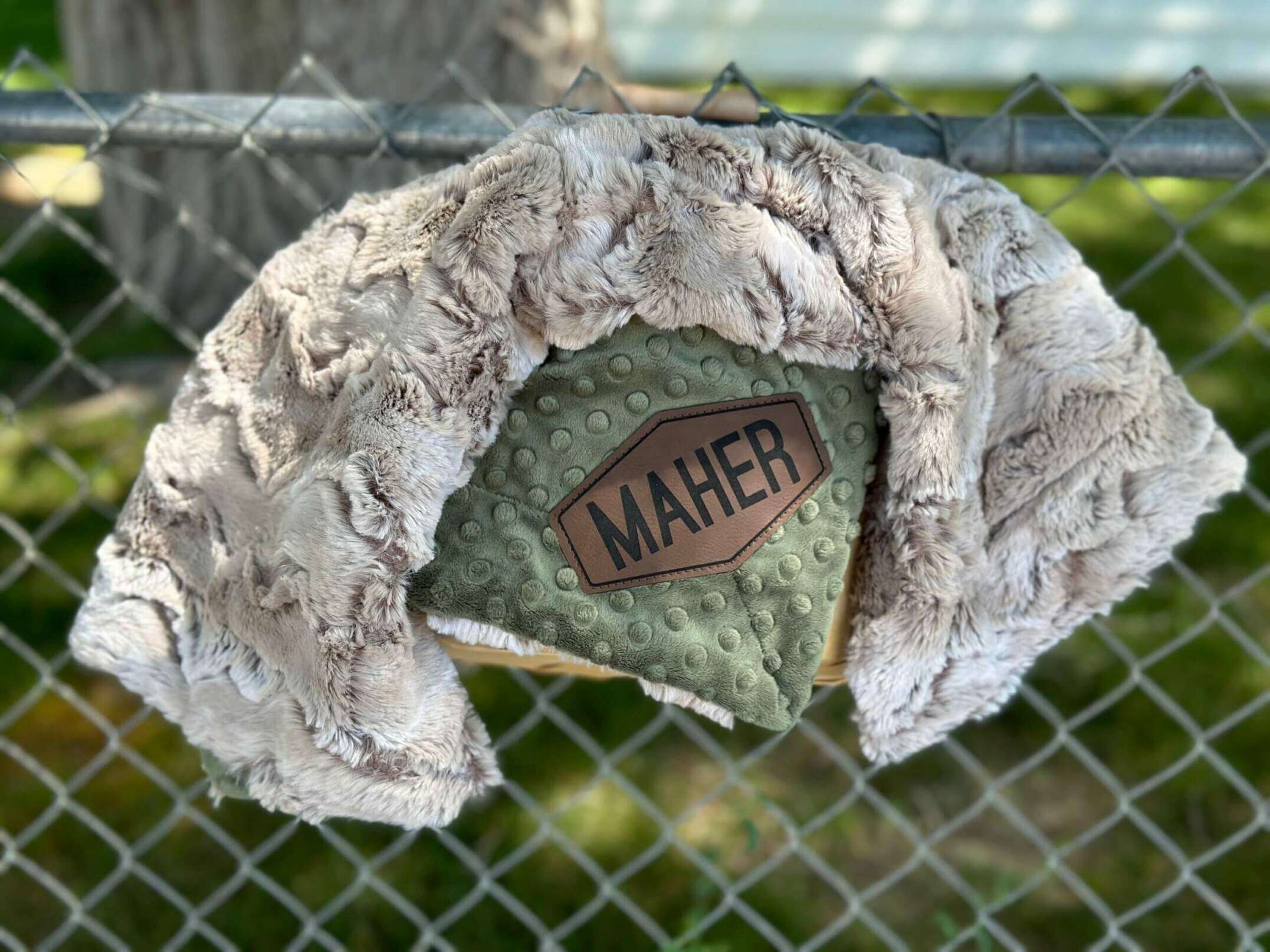 Mink Personalized Baby Boy Blankets With Names Customized Beach