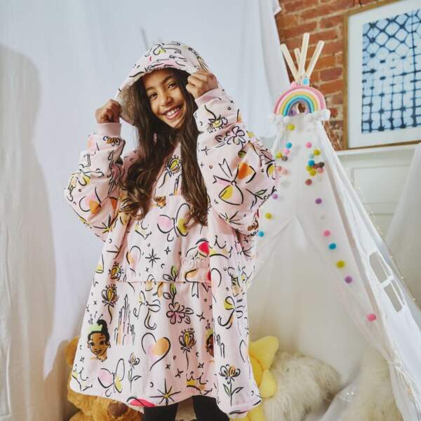 Hooded Christmas Blankets Pullover Long Fleece Plus Size Winter Blanket Hoodie Women Men Sweatshirt