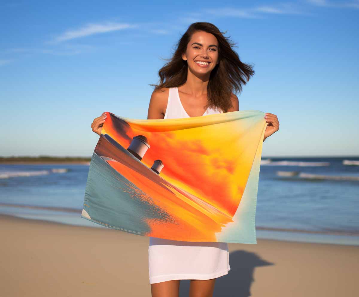 custom beach towel with picture