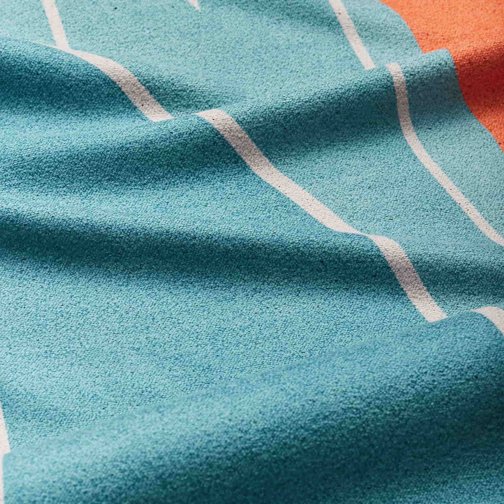 Micro terry beach towel display extremely soft skin friendly high absorption